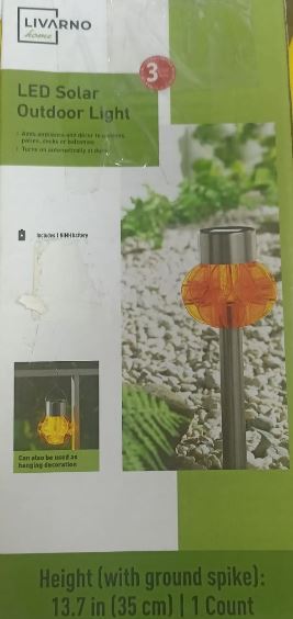 Livarno Home Solar LED Light (Orange)